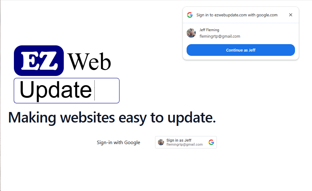 Login screenshot